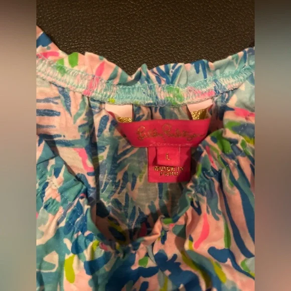 lilly pulitzer loro tank blue ibiza cabana size L - Picture 6 of 6